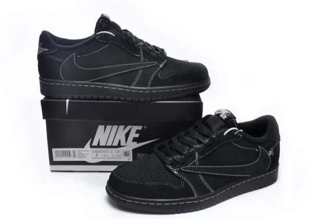 Bmlin Low Air 1 Jordan Travis x Scott OG Phantom DM7866-001 Black 0809